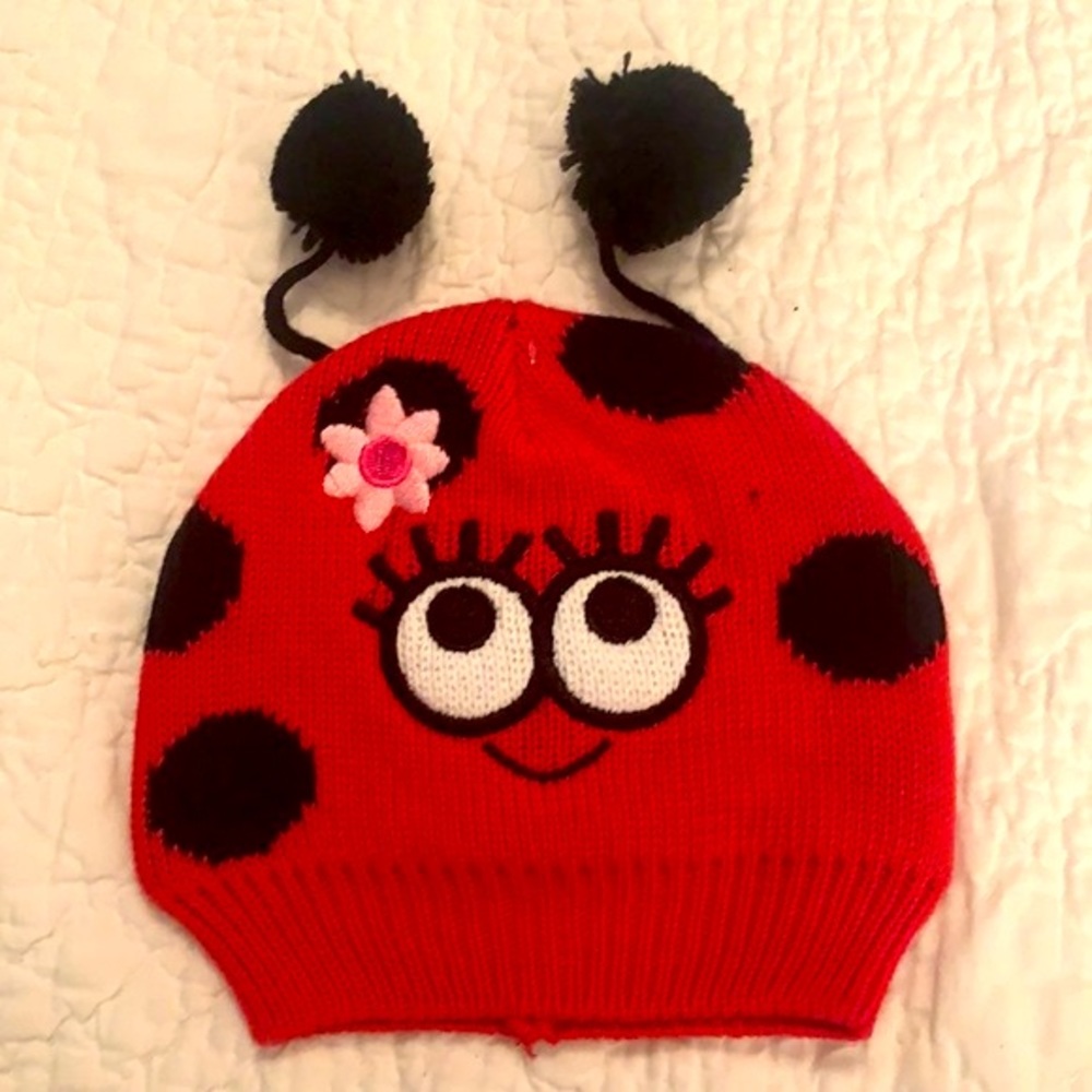 So Adorable Lady Bug Baby Hat